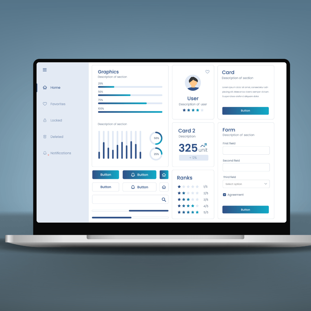 ERP software development team in India working on a business operations dashboard